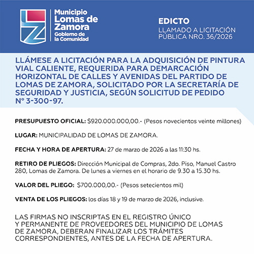 Licitaciones Sin datos  